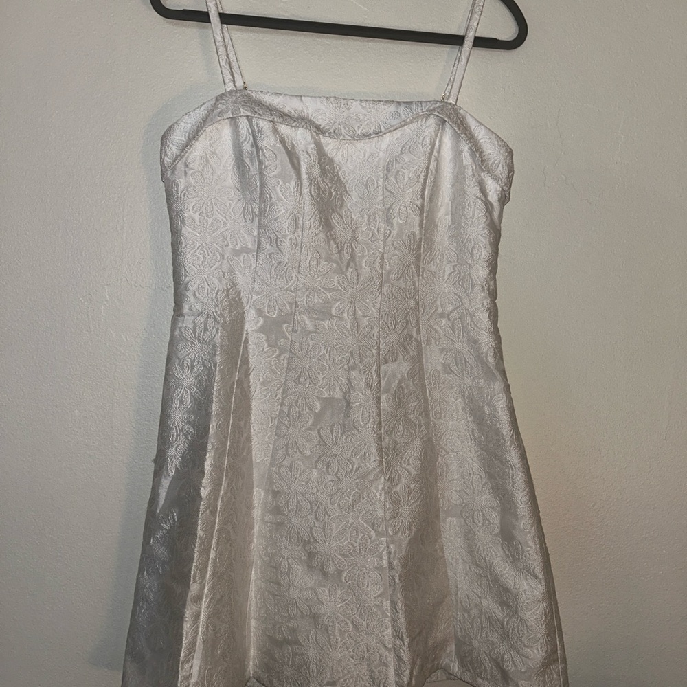 Lilly Pulitzer White Floral Jacquard Slip